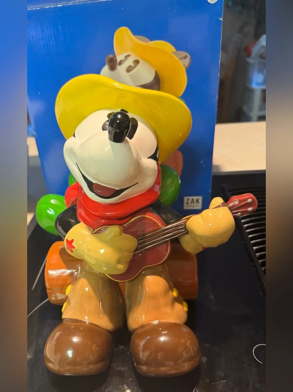 Disney cowboy cookie jar by Zak NIB